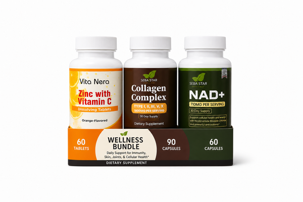 Zinc with Vitamin C, Collagen complex and NAD
