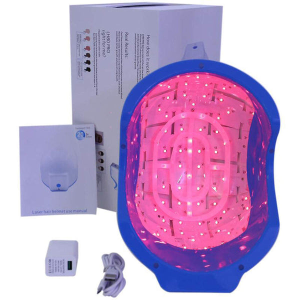 Laser hair growth helmet